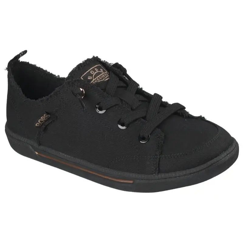 Womens Skechers Bobs B Cute 2.0 Black Canvas Shoes