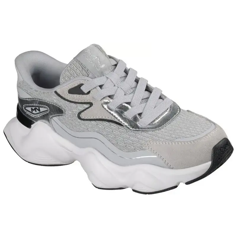 Womens Skechers Slip Ins Mark Nason Street Wave Talvie Gray Black Mesh Shoes
