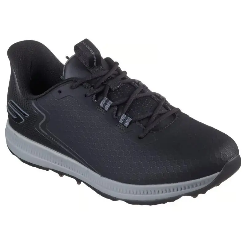 Mens Skechers Slip Ins Waterproof GO Golf Elite 6 Black Mesh Shoes