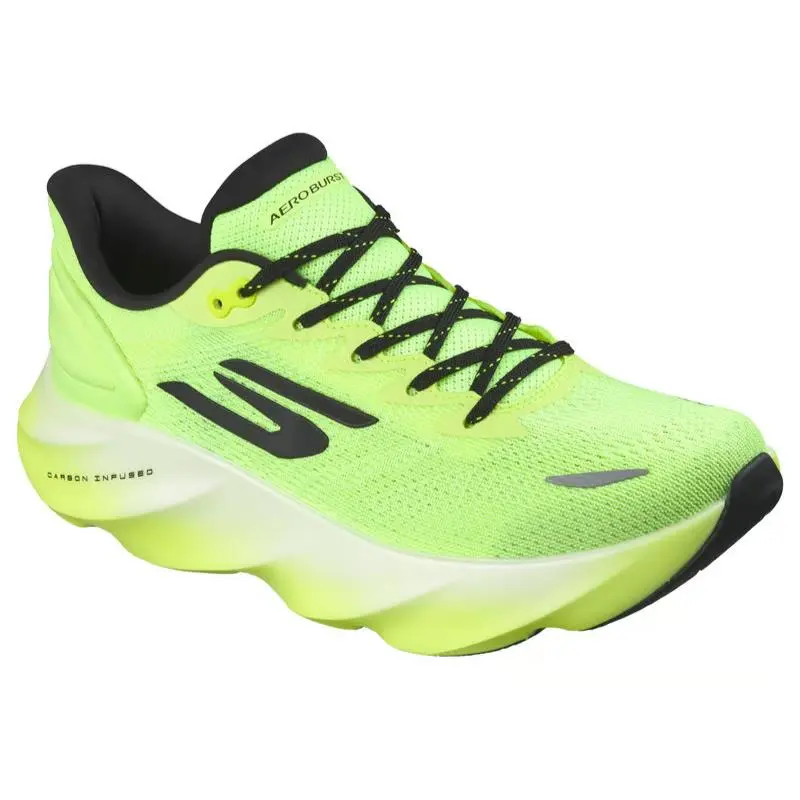 Mens Skechers Aero Burst Yellow Mesh Shoes