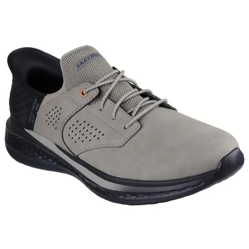 Mens Skechers Slip Ins RF Slade Macklin Cement Leather Shoes
