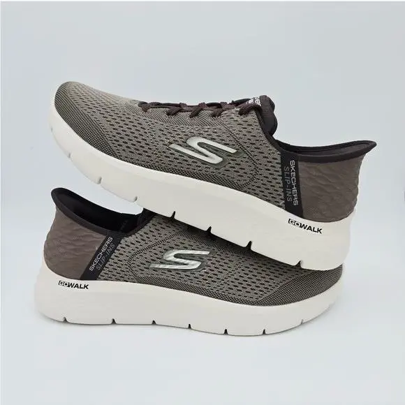Men`s Skechers GO Walk Flex 216505 Brown Xwide US Shoe Size
