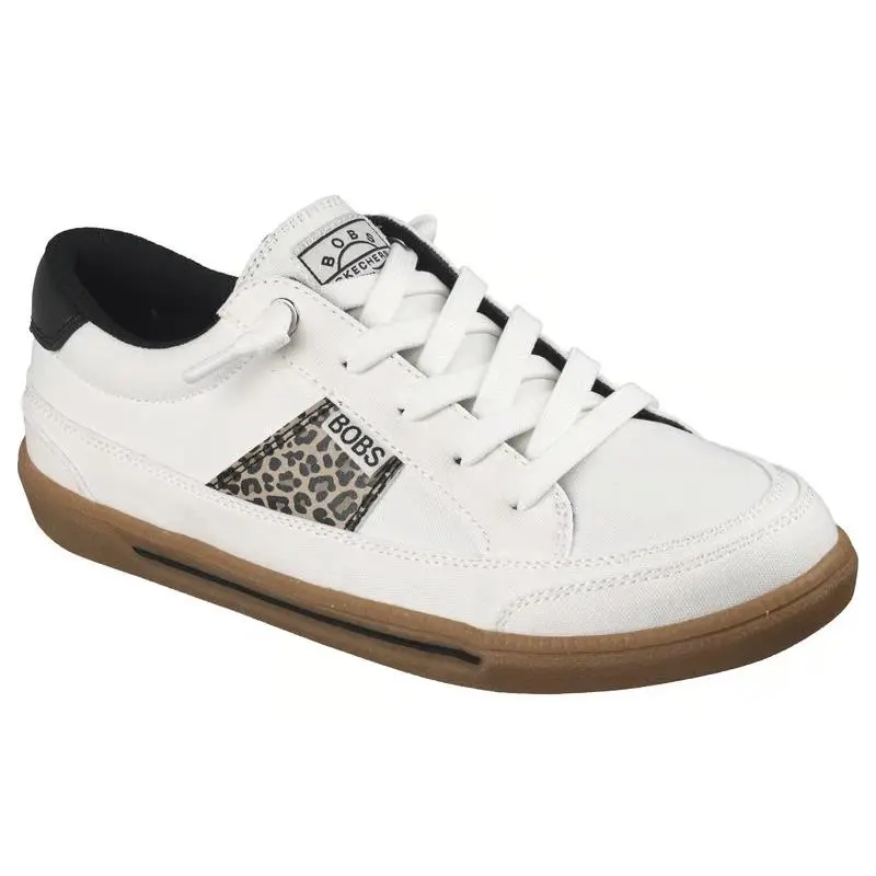 Womens Skechers Bobs B Cute 2.0 Subtle Strider White Multi Canvas Shoes