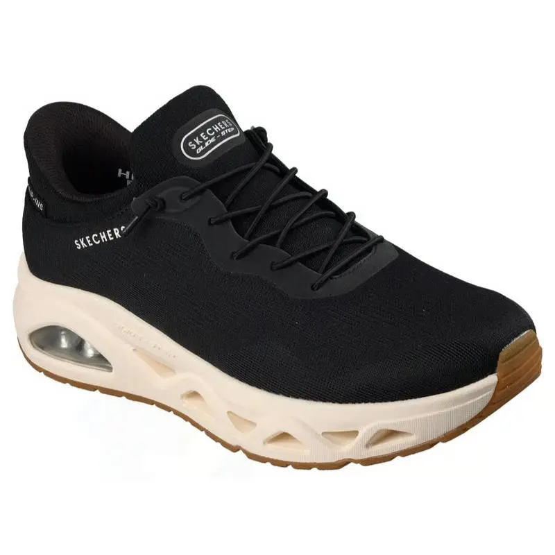 Womens Skechers Slip Ins Uno Glide Step Airs Gliders Black Mesh Shoes