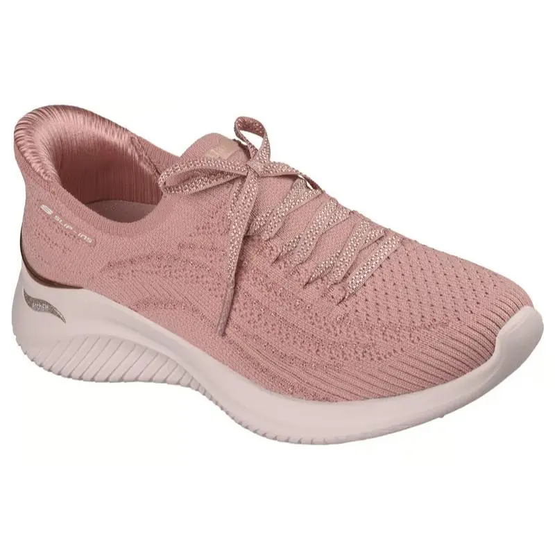Womens Skechers Slip Ins Martha Stewart Arch Fit Ultra Flex 3.0 Mauve Knit