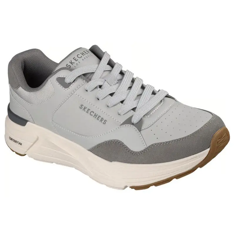 Mens Skechers Rovino Lite Cool Two The Core Gray Suede Shoes