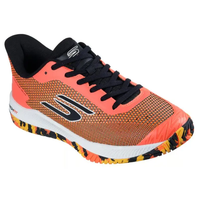 Mens Skechers Viper Court Pro 2.0 Pickleball Orange Mesh Shoes