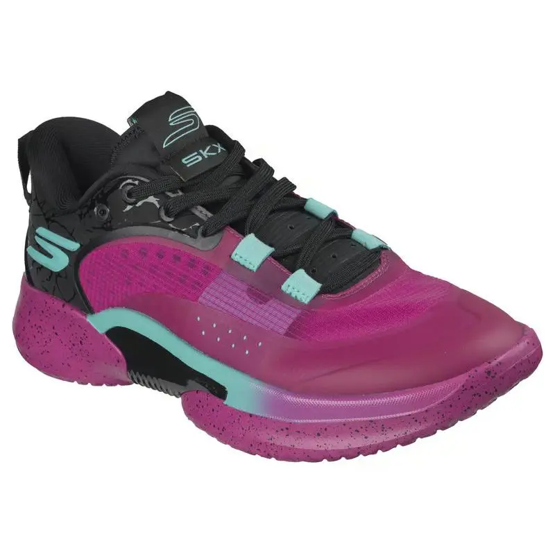 Mens Skechers Skx Resagrip Purple Black Mesh Shoes