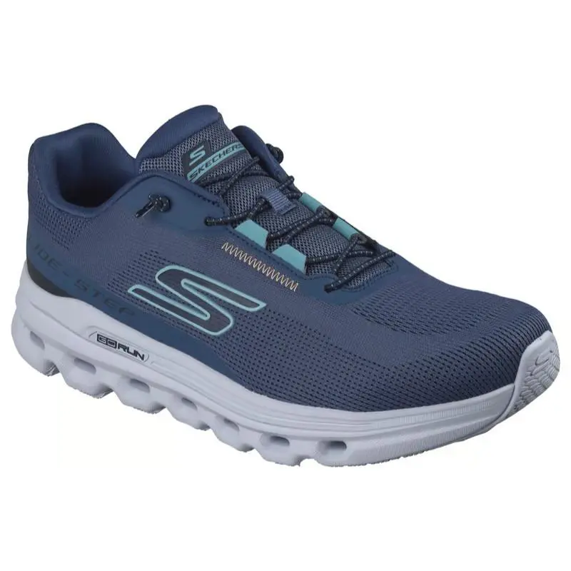 Mens Skechers GO Run Glide Step Arch Fit Casion Navy Mesh Shoes