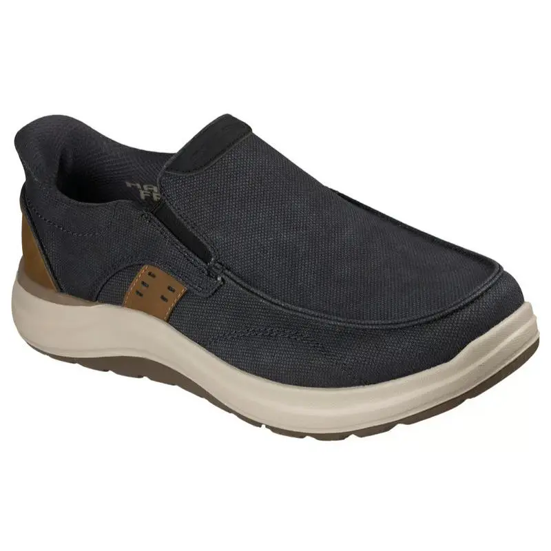 Mens Skechers Slip Ins Relaxed Fit Altman Murdock Drak Navy Canvas Shoes