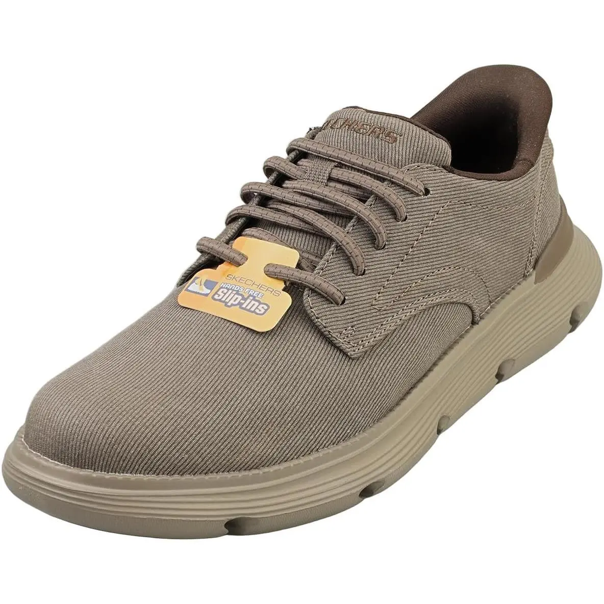 Skechers Men`s Usa Garza - Clive Smooth Toe Canvas Bungee Lace Slip-ins