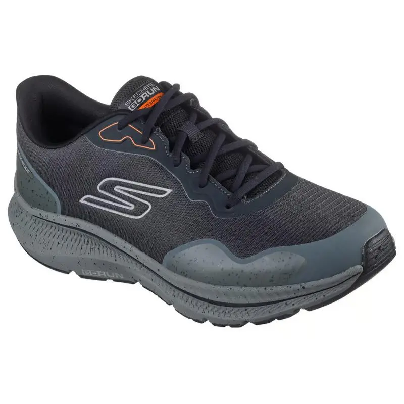 Mens Skechers Waterproof GO Run Consistent 2.0 Piedmont Charcoal Ripstop