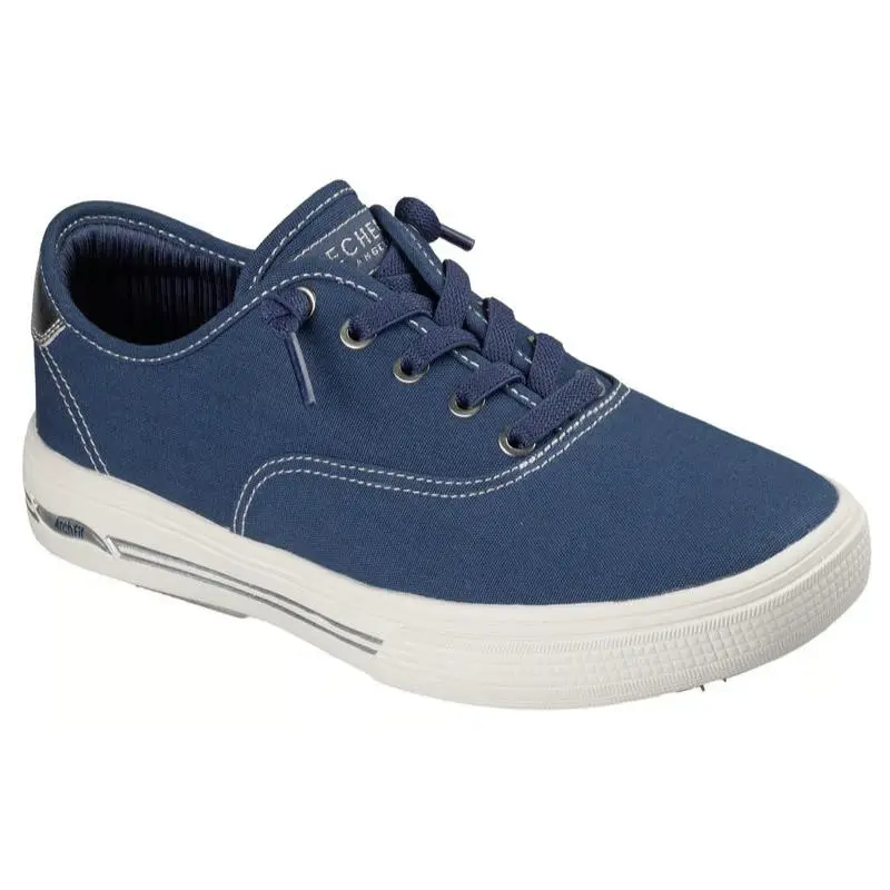 Womens Skechers Arch Fit Arcade Vista Views Navy Canvas Shoes