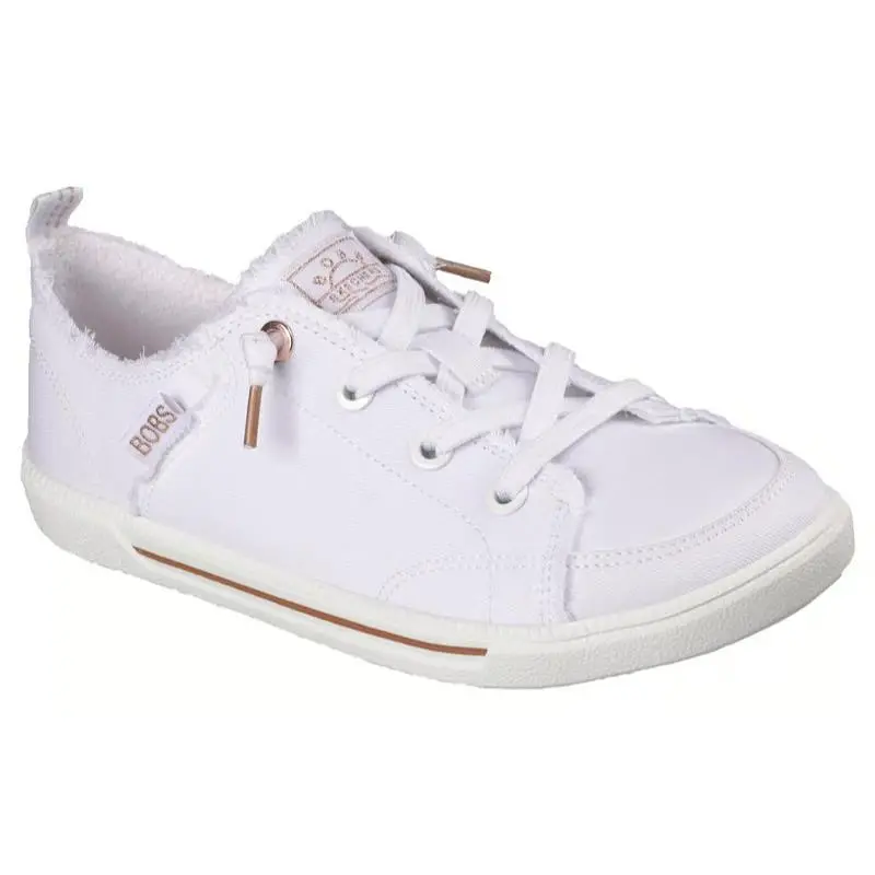 Womens Skechers Bobs B Cute 2.0 White Canvas Shoes
