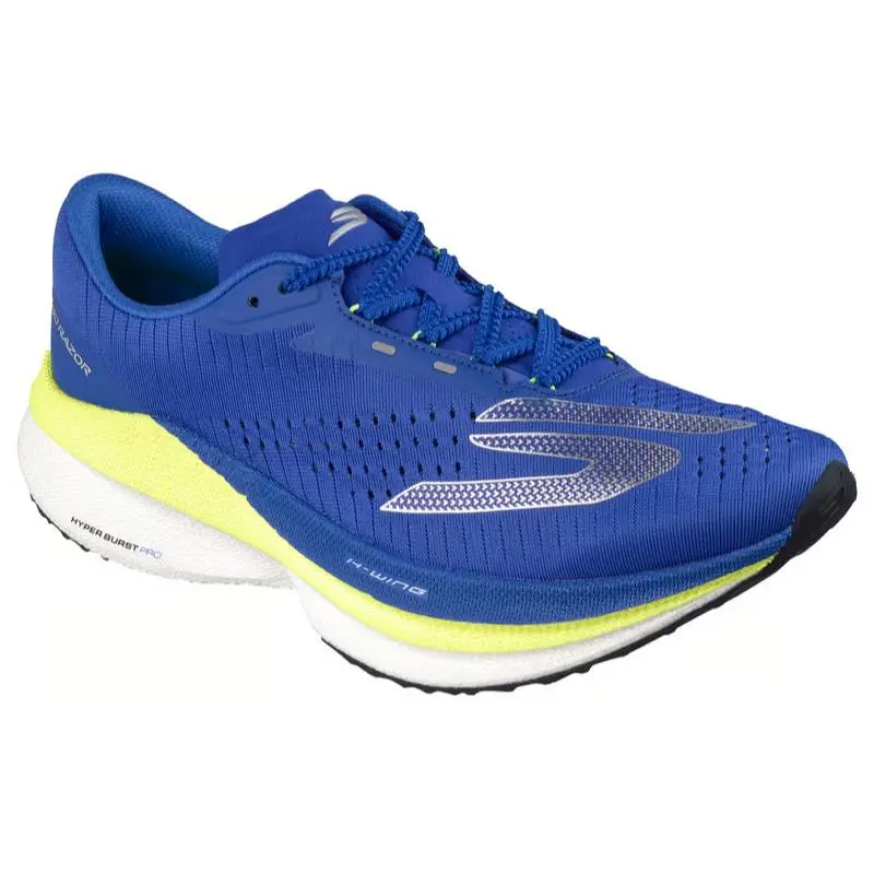 Mens Skechers Aero Razor Royal Yellow Mesh Shoes