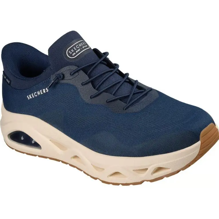 Mens Skechers Slip-ins Uno Glide Step - Air Gliders Navy White