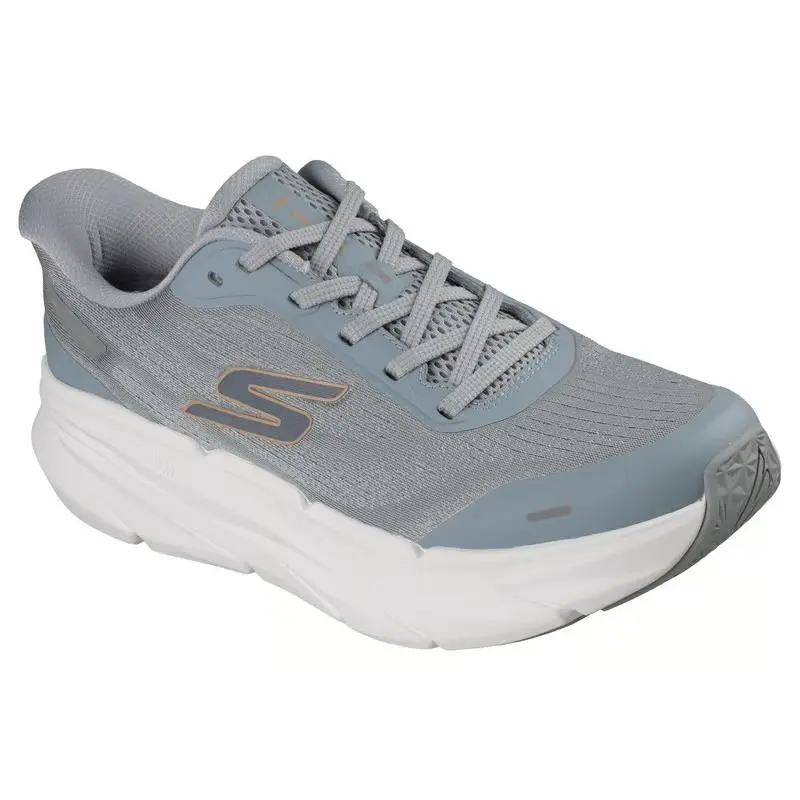 Mens Skechers Slip Ins Max Cushioning Premier 3 Torryn Gray Mesh Shoes