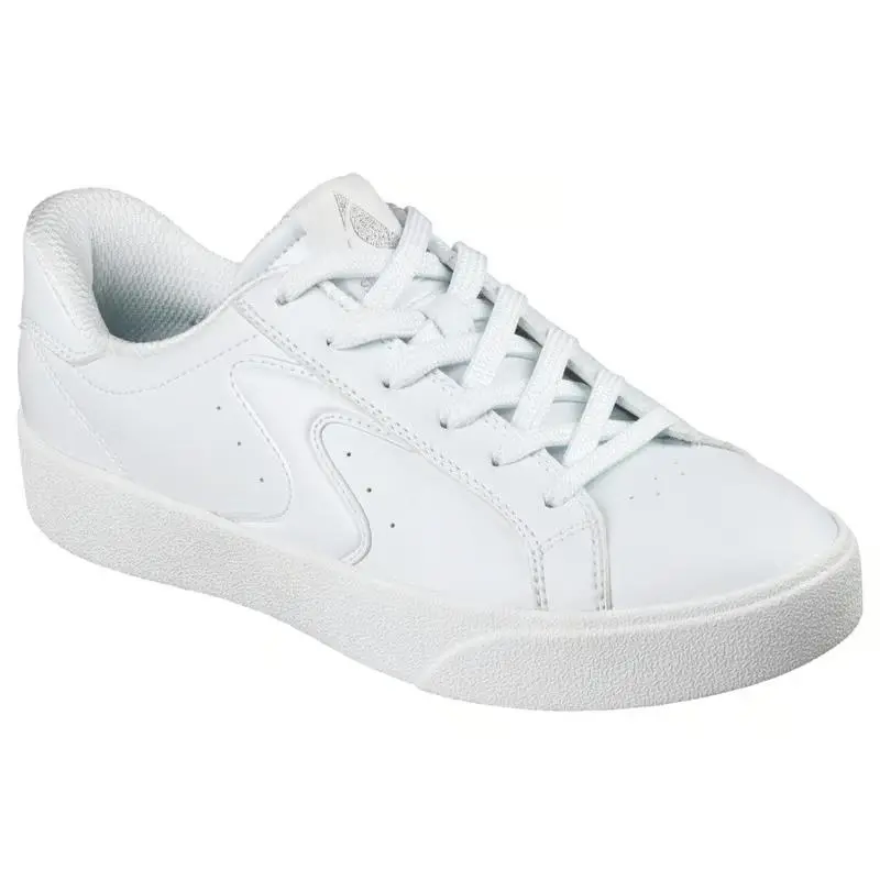 Womens Skechers Slip Ins Belmont Elevated Attitude White Leather Shoes