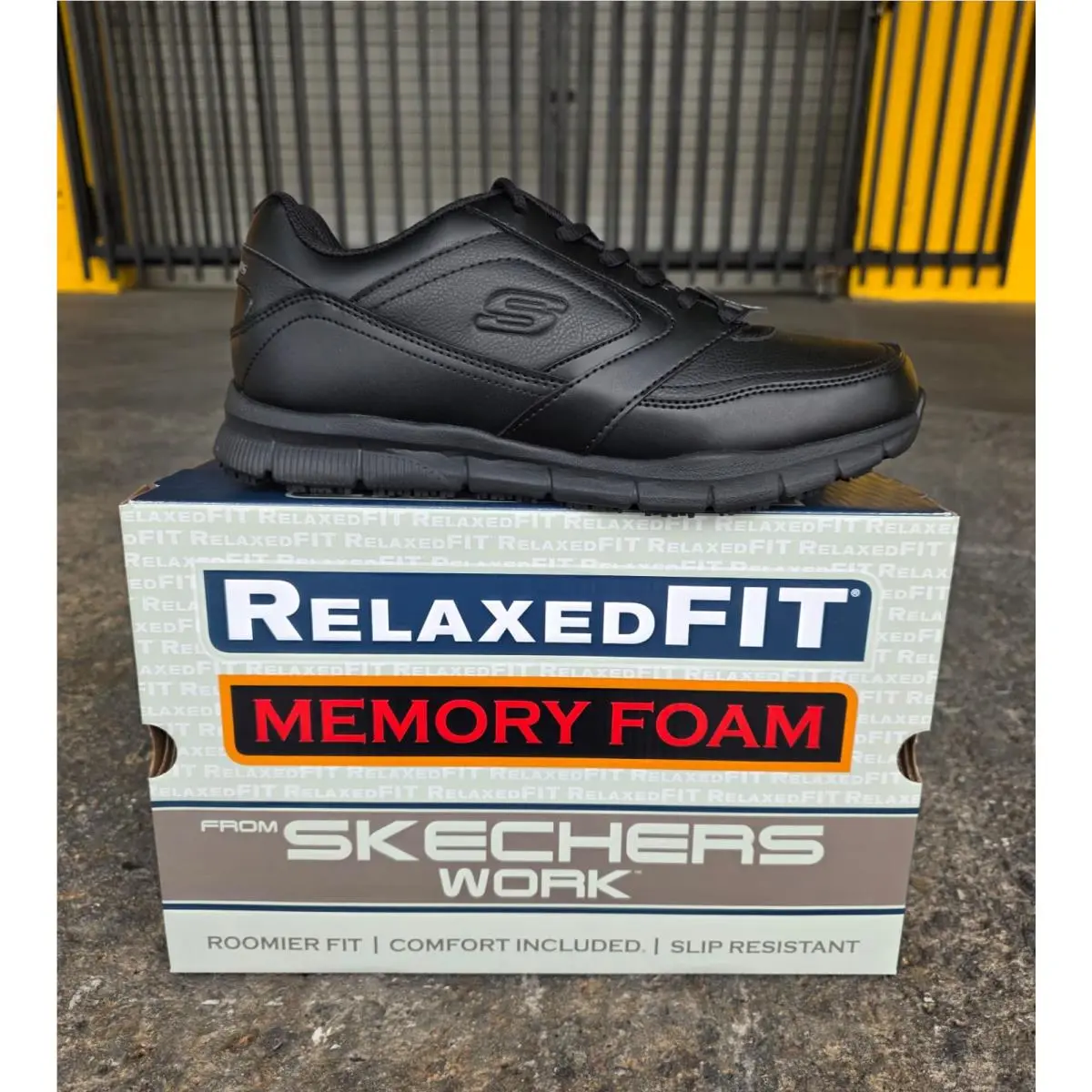 Skechers Nampa - 77156 - Mens - Slip Resistant