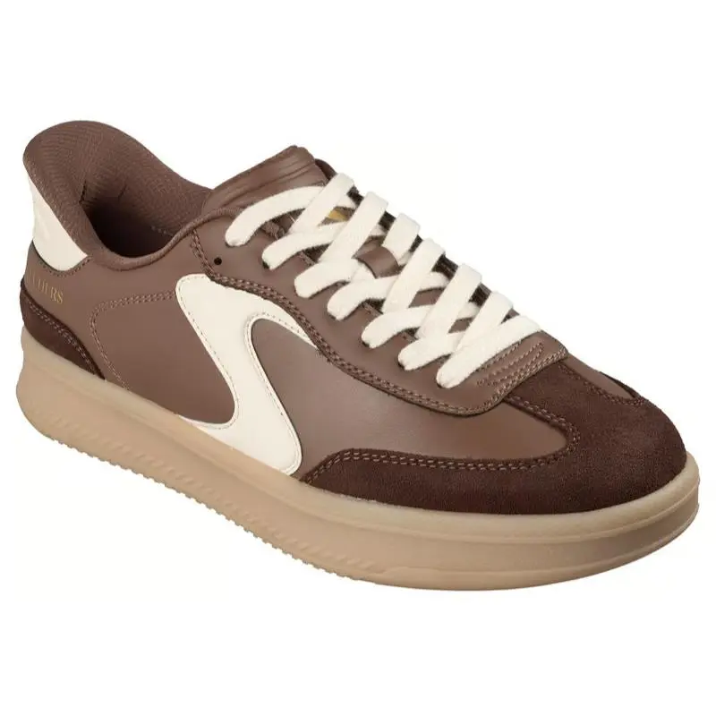 Mens Skechers Slip Ins Hotshot HI Chocolate Duraleather Shoes