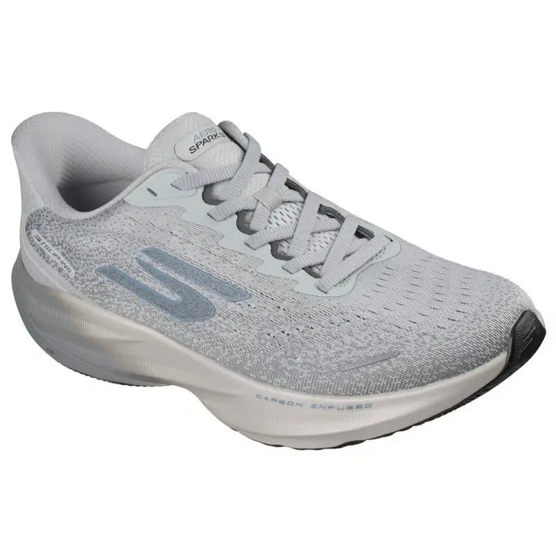 Mens Skechers Slip Ins Aero Spark Gray Charcoal Mesh Shoes