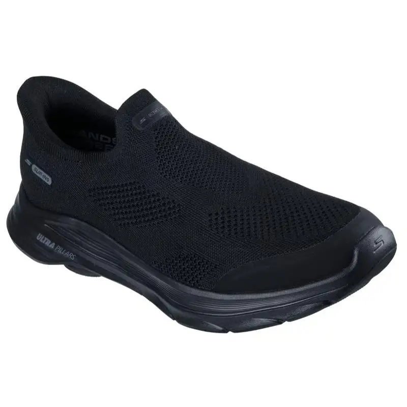 Mens Skechers Slip Ins GO Walk 8 Pelayo Black Knit Shoes