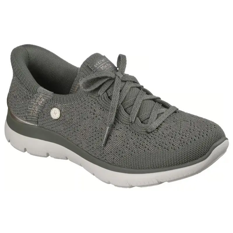 Womens Skechers Slip Ins Martha Stewart Summits Floral Dreams Olive Knit