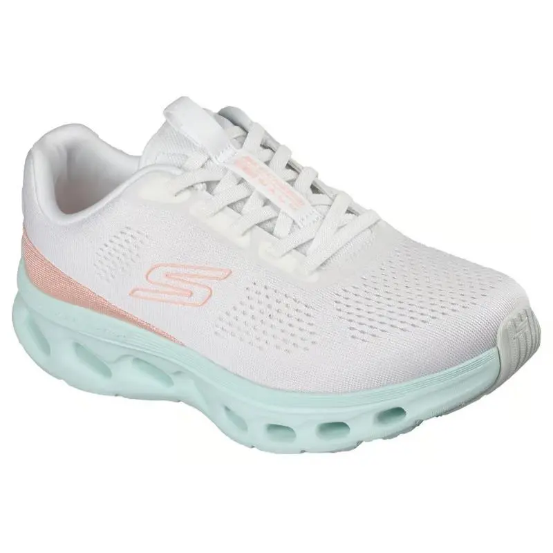 Womens Skechers GO Walk Glide Step 2.0 Vanessa White Mint Mesh Shoes