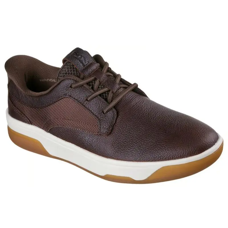 Mens Skechers Slip Ins Mark Nason Street Cup Deen Red Brown Leather Shoes