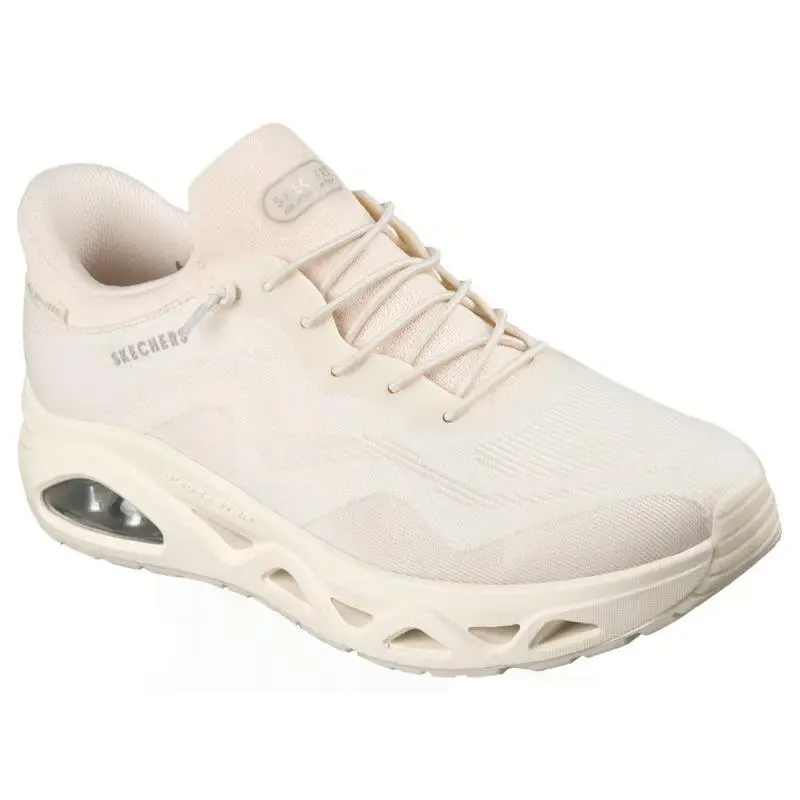 Womens Skechers Slip Ins Uno Glide Step Airs Gliders Off White Mesh Shoes