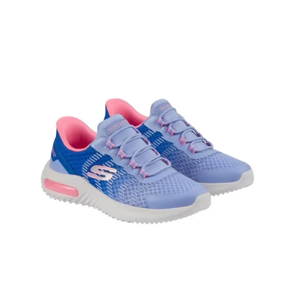 Skechers Boys Girls Sneakers Purple Multicolor Hands-free Swift Fit Slip-on