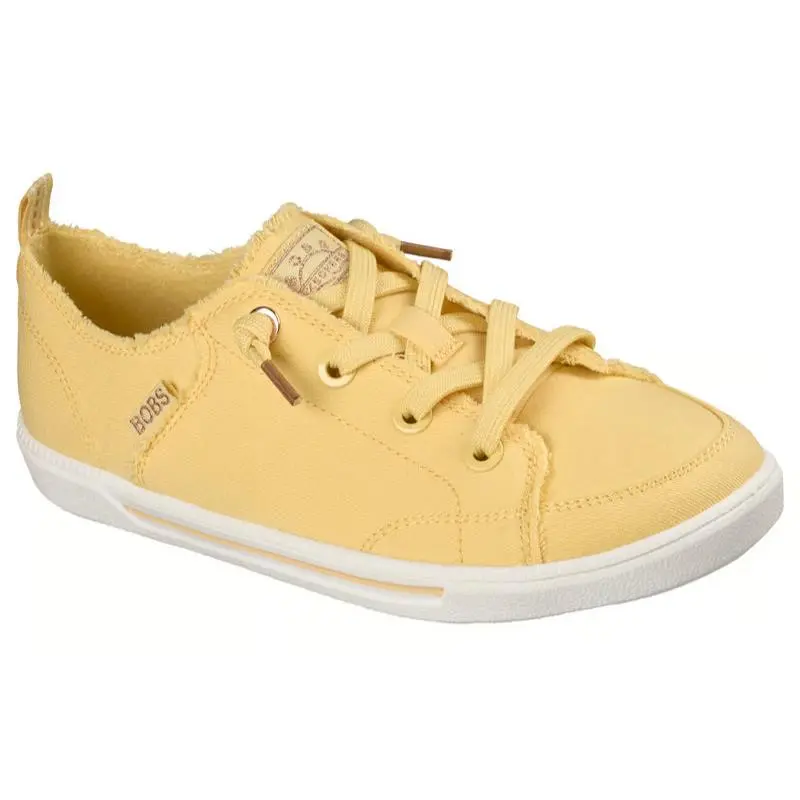 Womens Skechers Bobs B Cute 2.0 Yellow Canvas Shoes