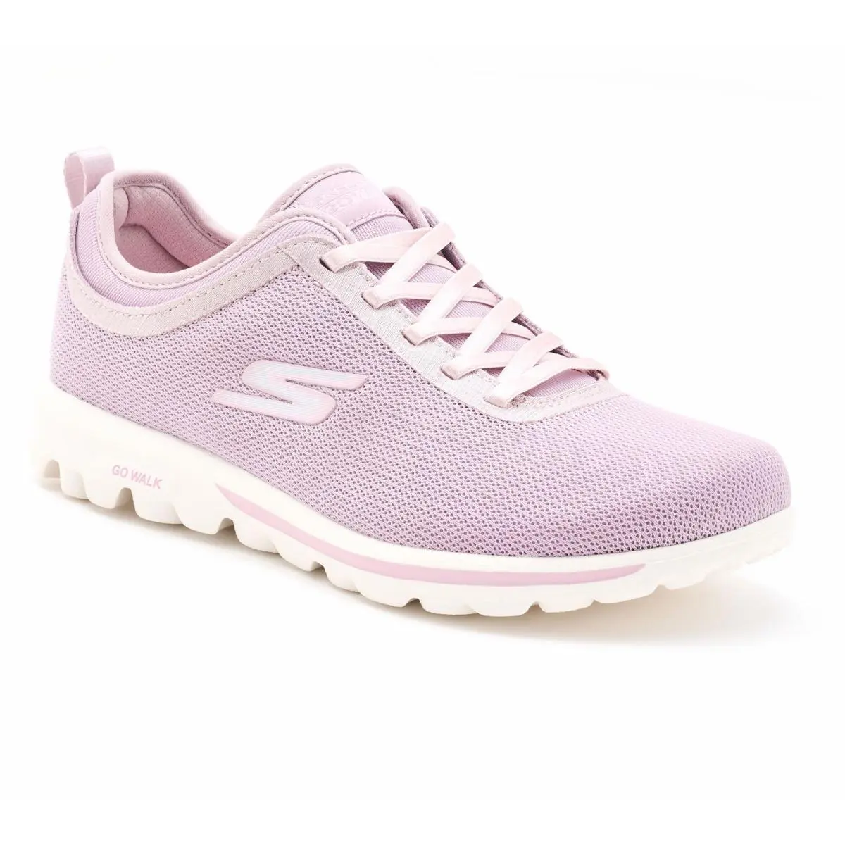 Skechers GO Walk Travel Fixed Lace Shoes - Cynthia Mauve 8.5/M