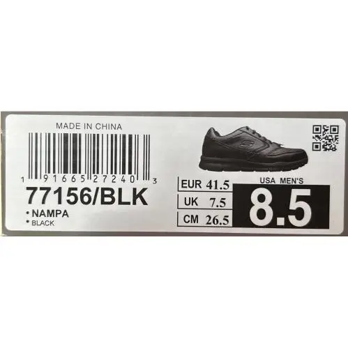 Skechers shoes - Skechers Nampa - Nampa - 77156/BLK - Black 4
