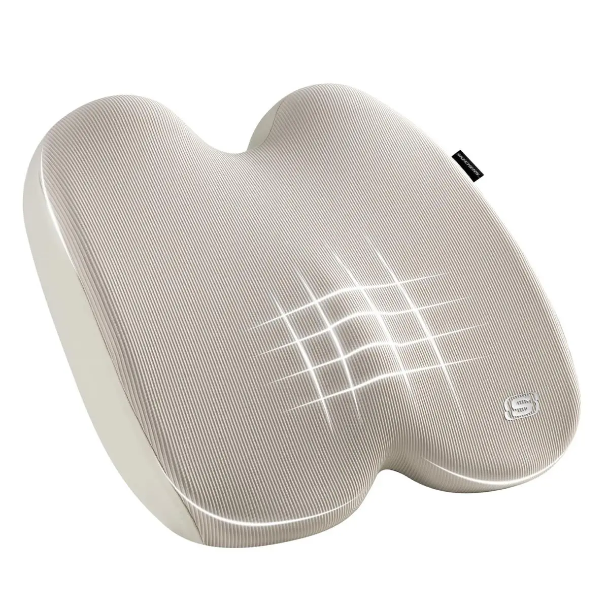 Skechers Ergonomic Memory Foam Cushion For Long Sitting Hours Office Home Beige