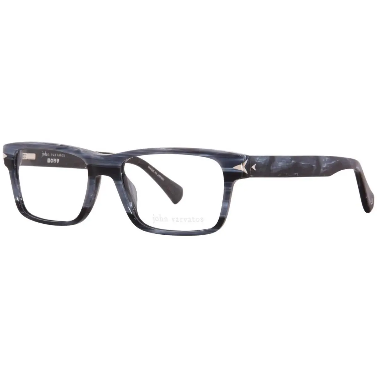 VJV430 Color Blue Horn Eyeglasses 53-17-145 by John Varvatos