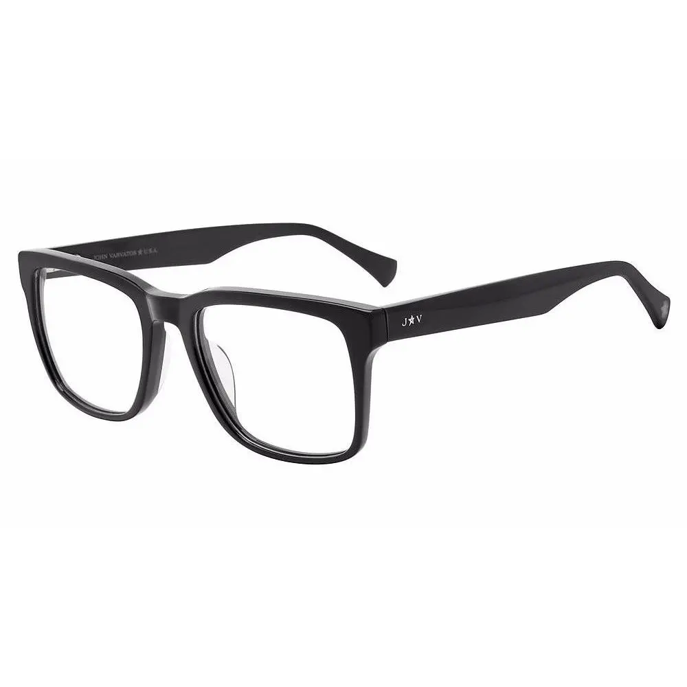 VJVC020 Oblk Color Black Eyeglasses 53-19-145 by John Varvatos
