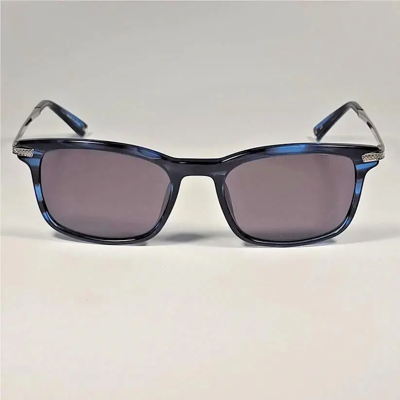 John Varvatos Sunglasses V539 Blue Horn Retail Case 55-20-145