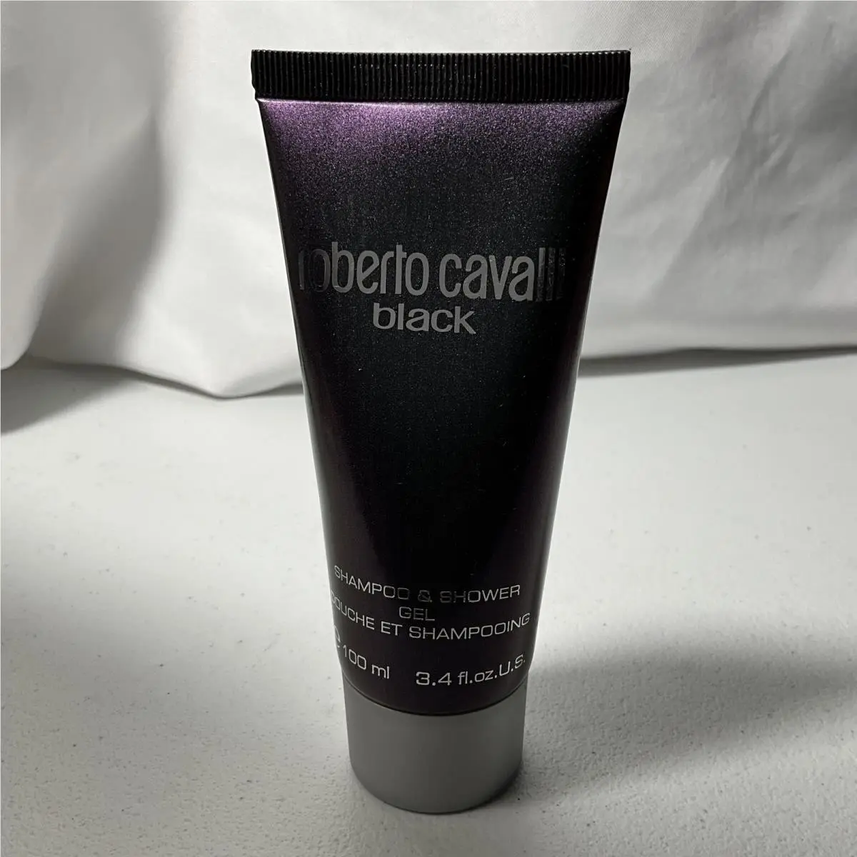 Roberto Cavalli Black Shampoo Shower Gel 2-in-1 Travel Size 100ml 3.4 Fl.oz