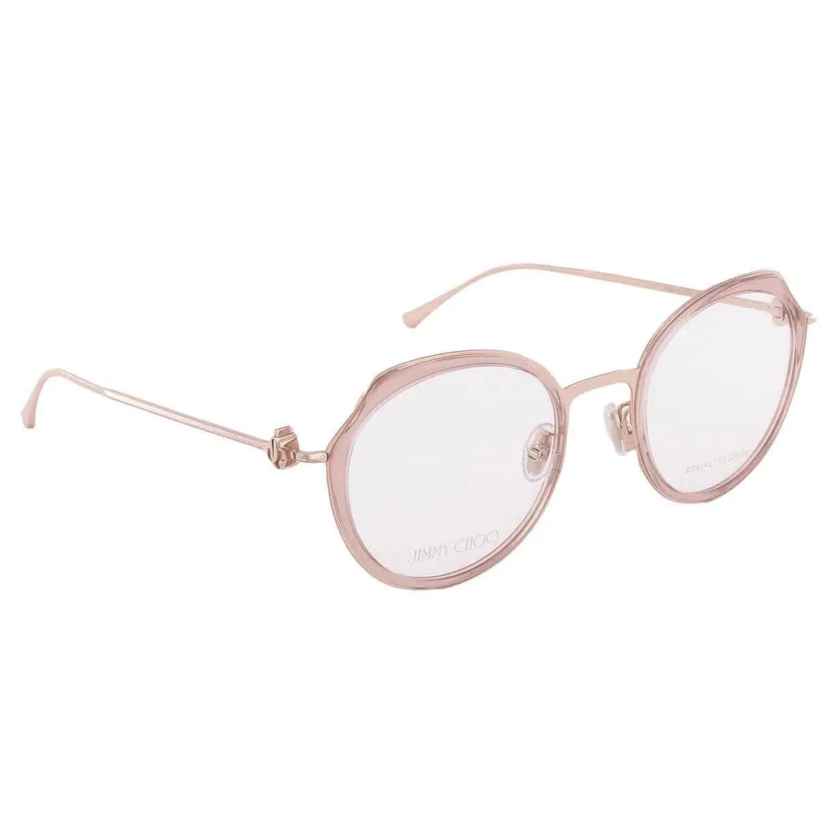 Jimmy Choo Demo Round Ladies Eyeglasses JC264/G 0W66 50 JC264/G 0W66 50