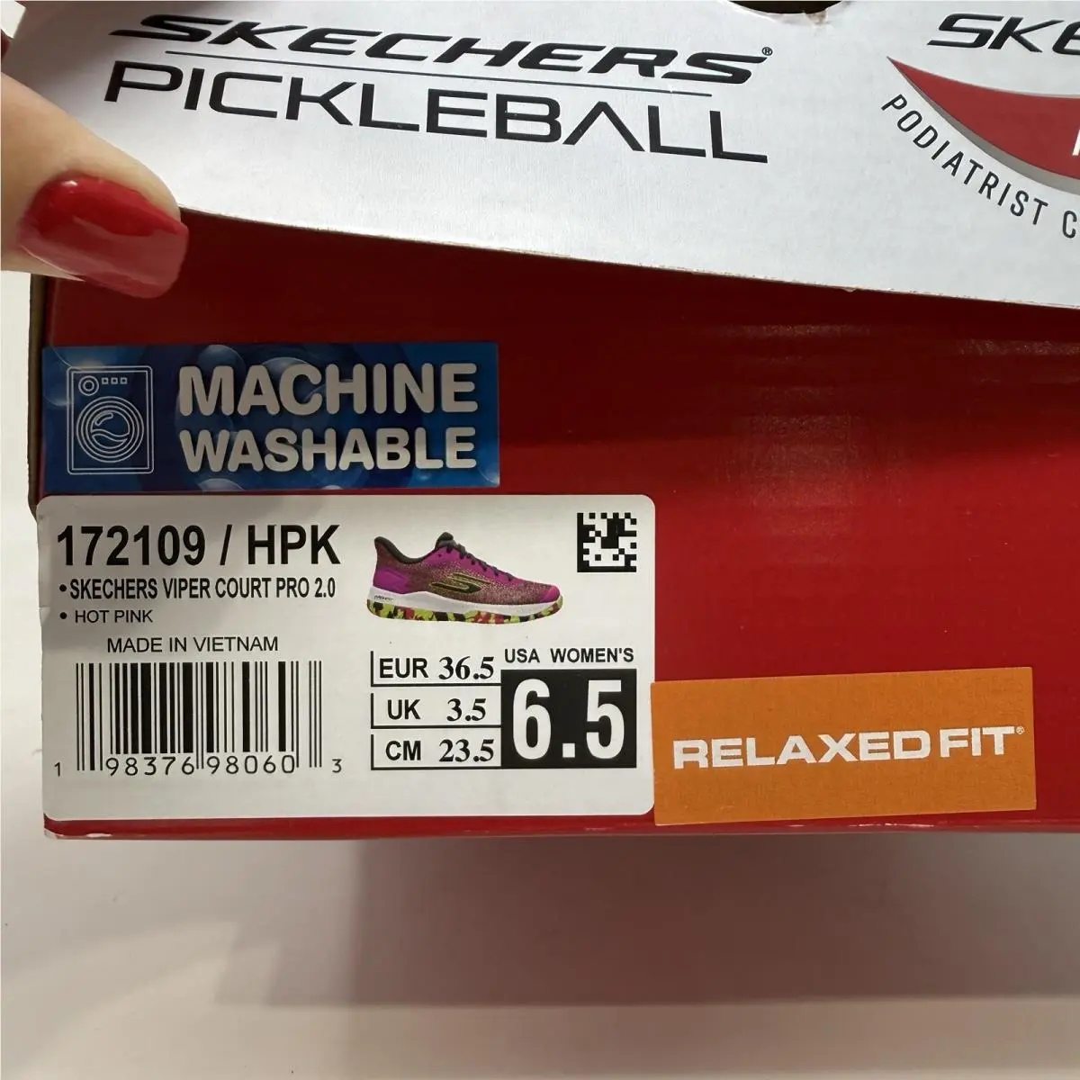 Skechers shoes - Skechers Viper Court Pro 2.0 - 172109W-WHT - Pink 9