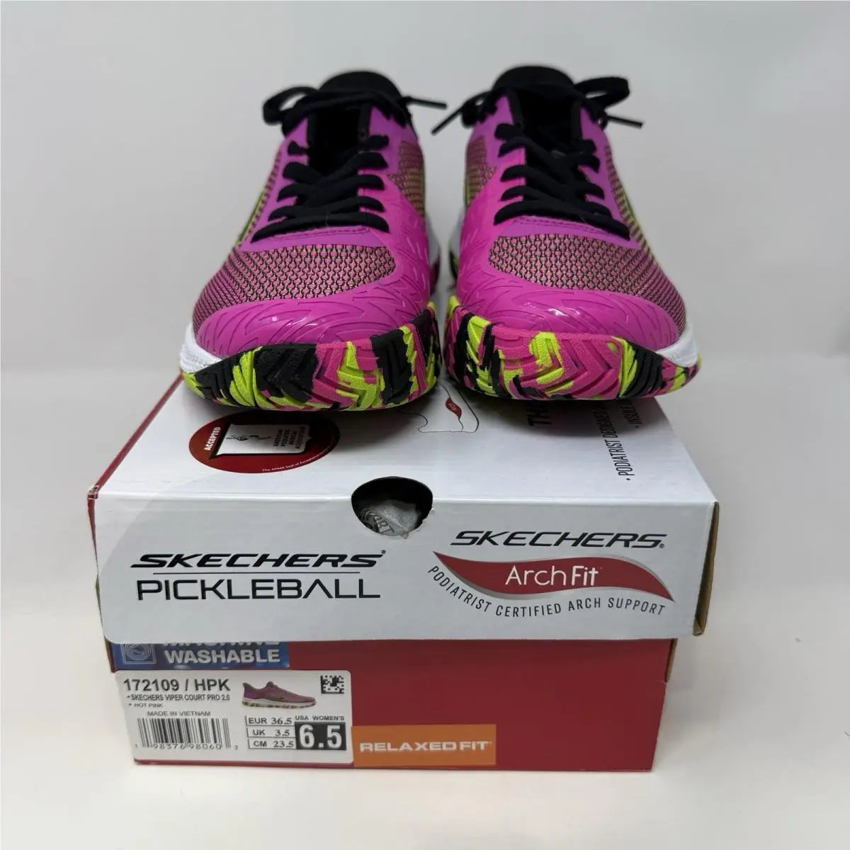 Skechers shoes - Skechers Viper Court Pro 2.0 - 172109W-WHT - Pink 6