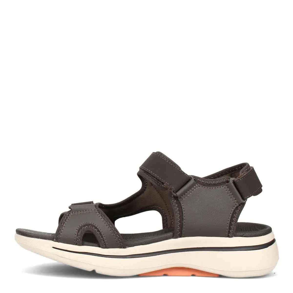 Skechers shoes - Go Walk Arch Fit Sandal- Mission - Olive Green / Orange (UPC: 194880290184) 1