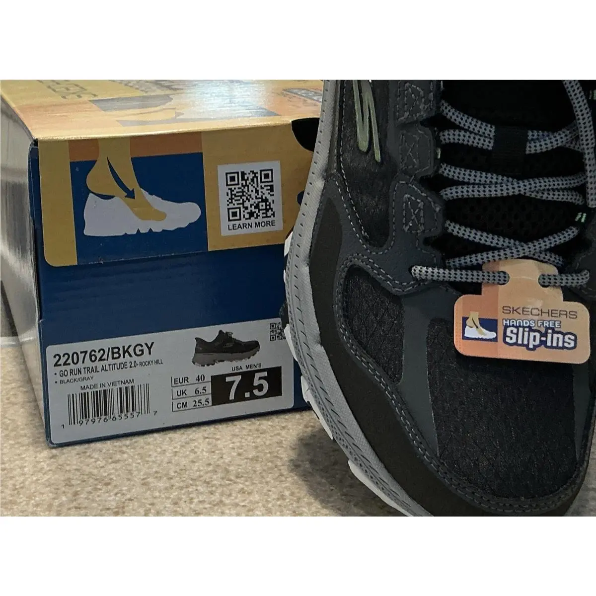 Skechers shoes - Skechers Go Run Trail Altitude 2.0 - Rocky Hill - 220762/BKGY - Black, Gray 0