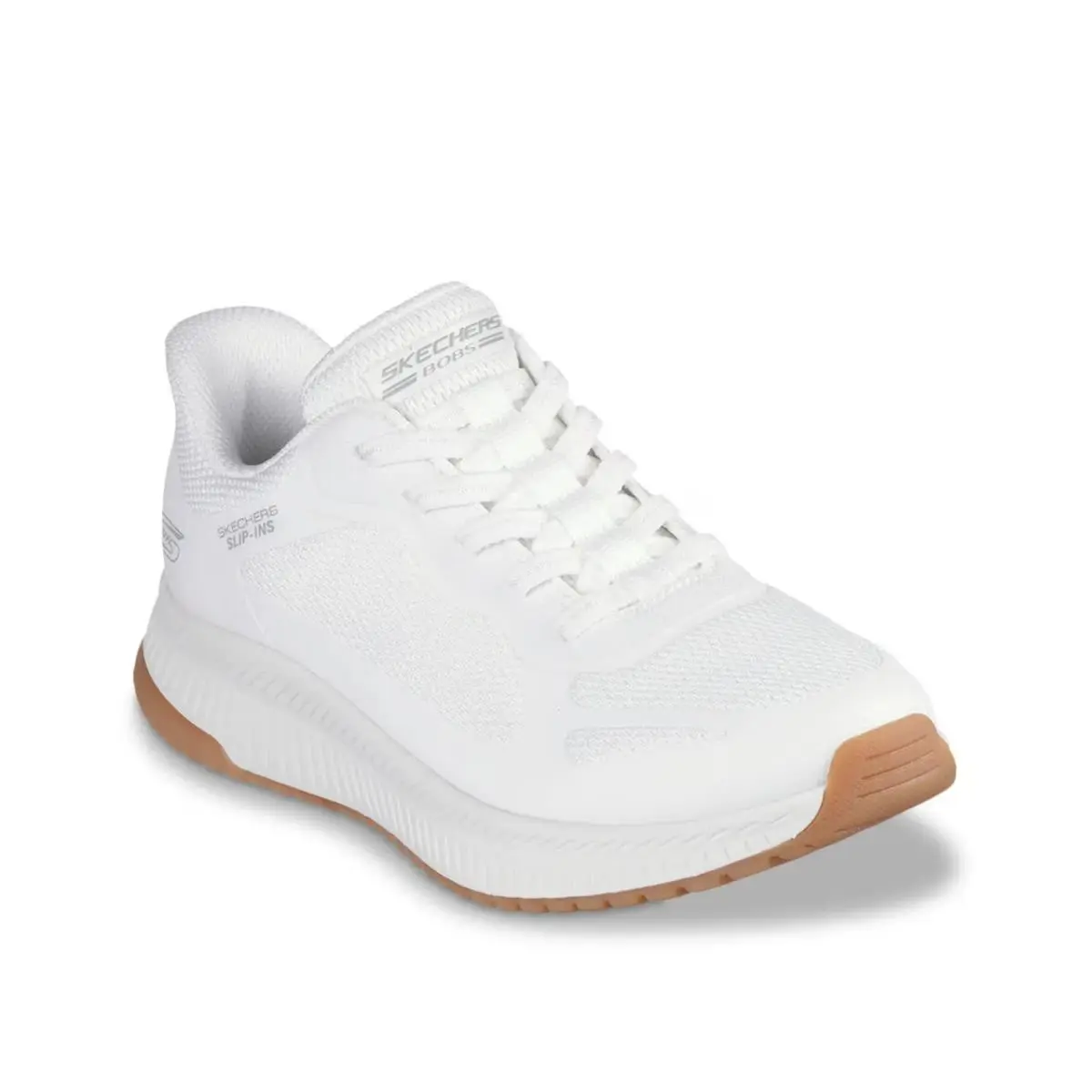 Skechers Hands Free Slip-ins Bobs Squad 4 Staple Look Sneaker White Womens 9.5 M