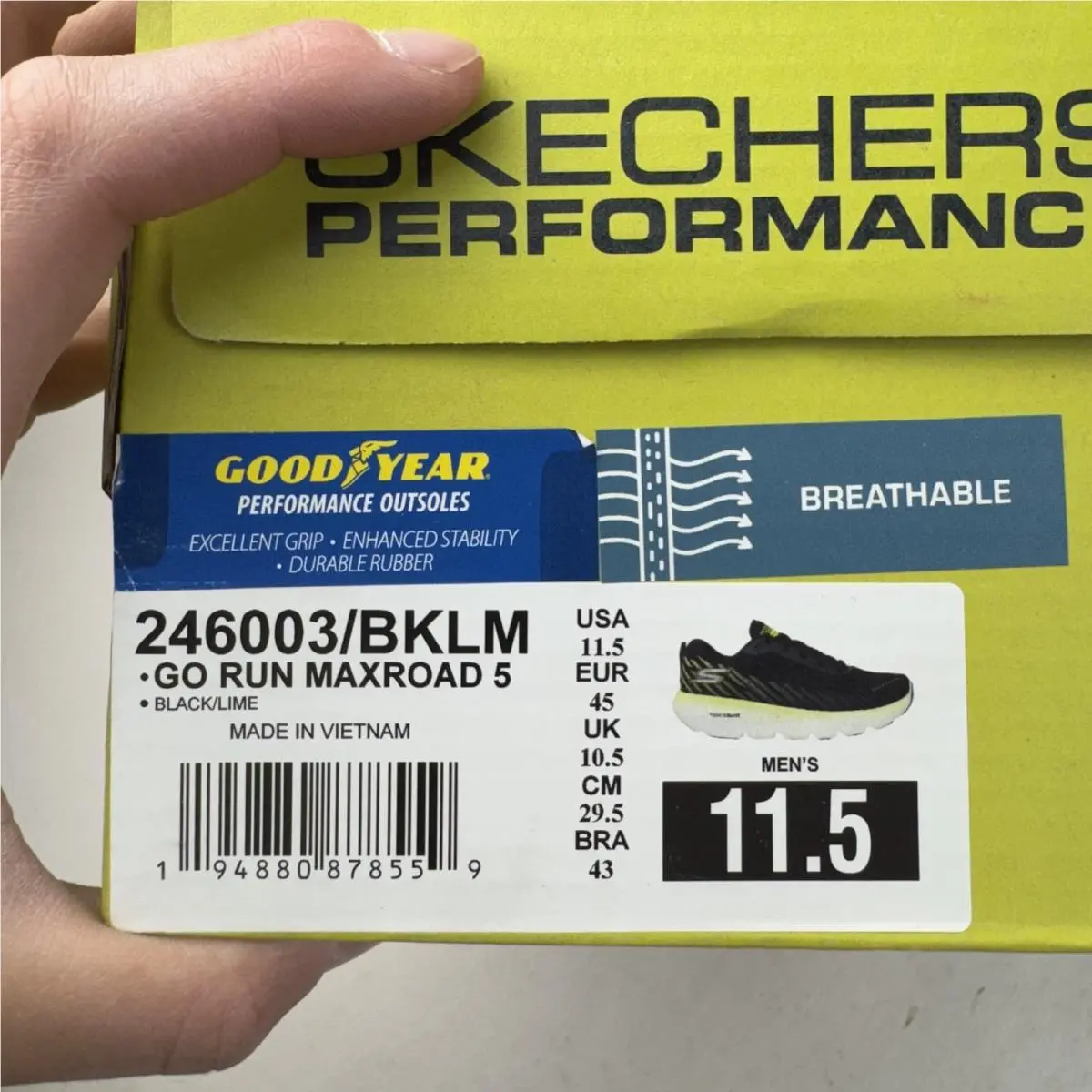 Skechers shoes - Skechers Go Run Maxroad 5 - Black 6
