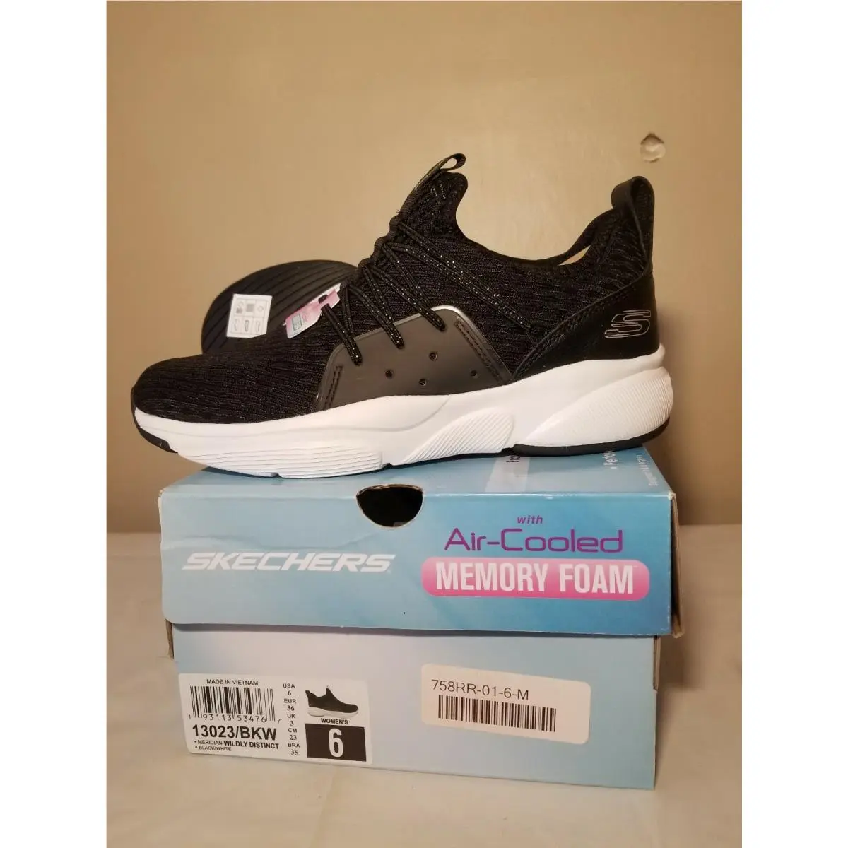 Skechers shoes - SKECHERS AIR- MEMORY FOAM - MEMORY FOAM - Black (UPC: 191665575948) 0