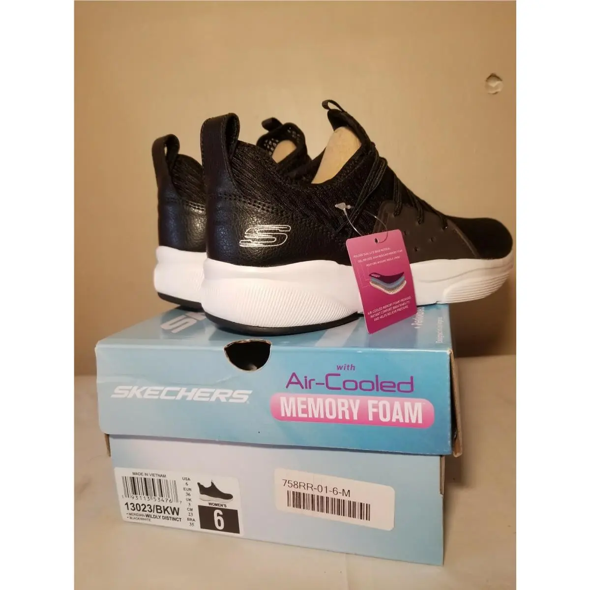 Skechers shoes - SKECHERS AIR- MEMORY FOAM - MEMORY FOAM - Black (UPC: 191665575948) 1