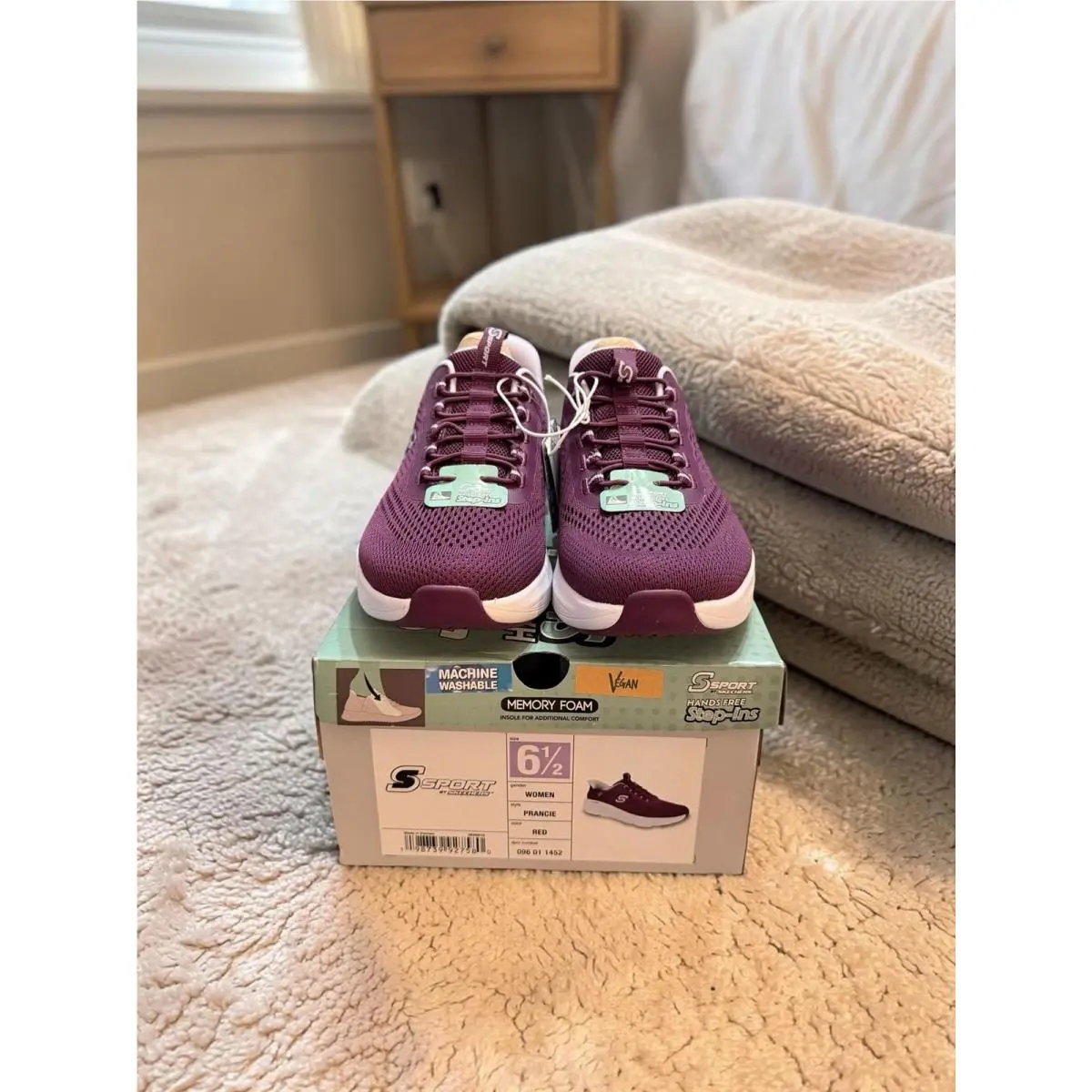 S Sport by Skechers Prancie Hands Free Step-ins Women`s Size 6.5