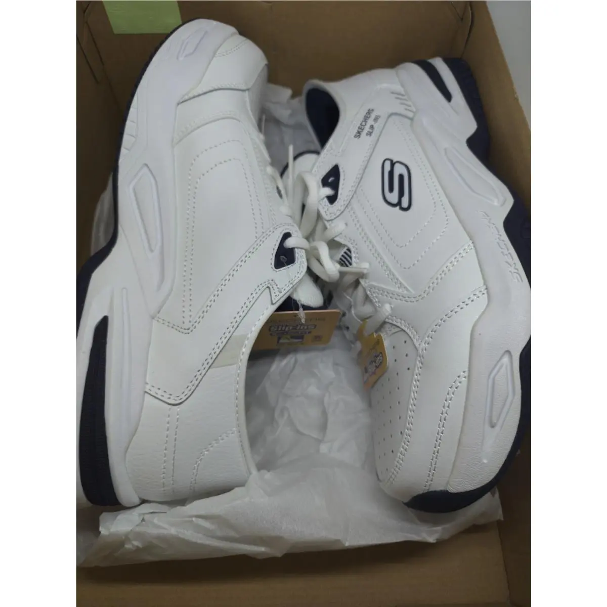Skechers shoes - Skechers Relaxed Fit Durham - Relaxed Fit Durham - White Navy (UPC: 197627896021) 0